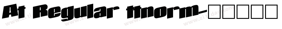 At Regular ttnorm字体转换